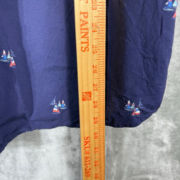 Chubbies Button up Shirt Mens XL Blue Nautical - Picture 5 of 8